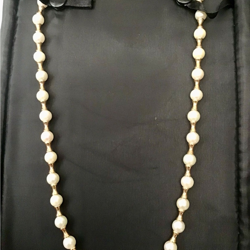 JTV 14K Yellow Gold White Cultured Freshwater Pearl Necklace